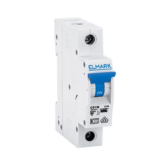 Автоматичен прекъсвач C61C 4A 1P 6kA КРИВА C Elmark