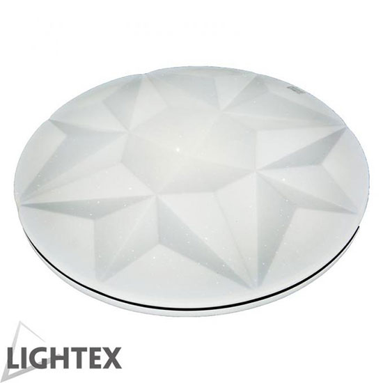 Lightex LED плафон CIRCON бял, димируем, 3000K-6500K