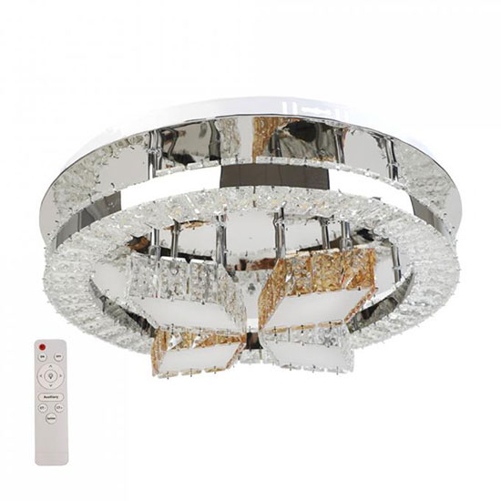  Lightex LED полилей OMAN 53W 3000K-4500K-6500K 4770lm 220V с Bluetooth,USB порт и дистанционно управление, Ф500