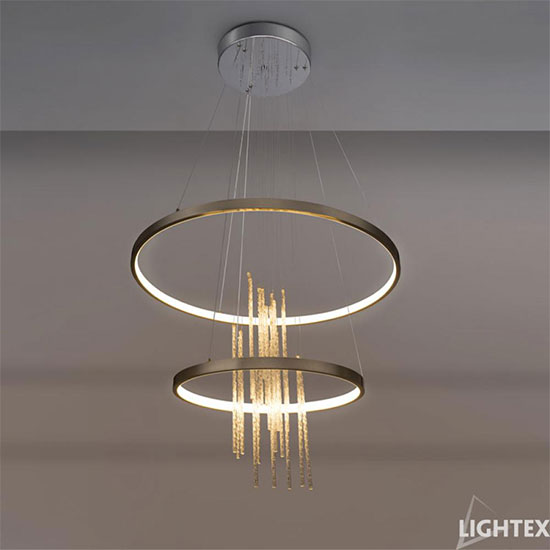 Lightex LED полилей INA висящ 50W 4000K Ф500x1500мм хром