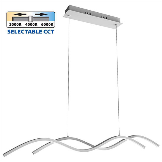 Vivalux LED полилей LOARA LED ∙ 27W ∙ бяло ∙ CCT-switch ∙ 3000-4000-6000K