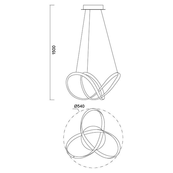 Vivalux LED полилей WILD LED 43W CCT-switch 3000K-4000K-6400K