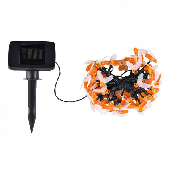 LED соларно въже HONEYBEE 0.06W 3000K 7м IP44 батерия