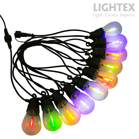 LED соларно въже с 10бр. ROBY различни цветове 2W