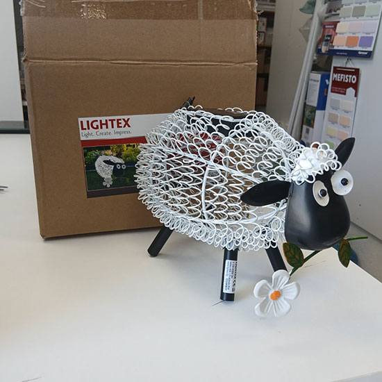 LED соларно тяло SHEEP 0.12W RGBW 3lm IP44 батерия 