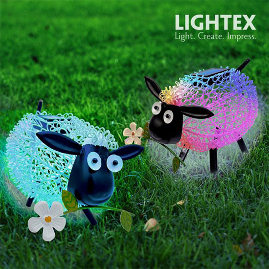 LED соларно тяло SHEEP 0.12W RGBW 3lm IP44 батерия 